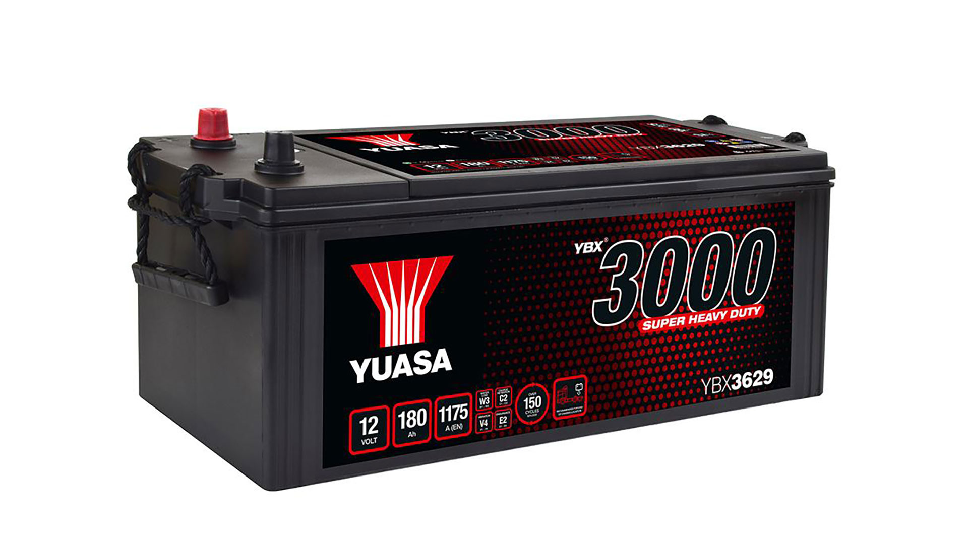  YBX3629 12V 180Ah 1175A Yuasa Super Heavy Duty SMF Battery 