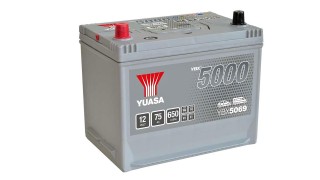 YBX5069 12V 75Ah 650A Yuasa Silver High Performance Battery