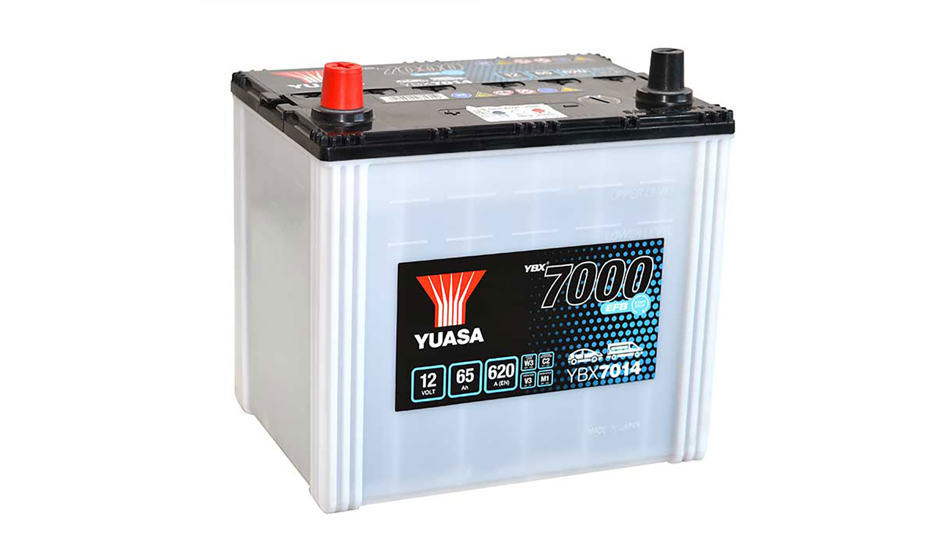 YBX7014 (Q85R) 12V 65Ah 620A Yuasa EFB Start Stop Battery