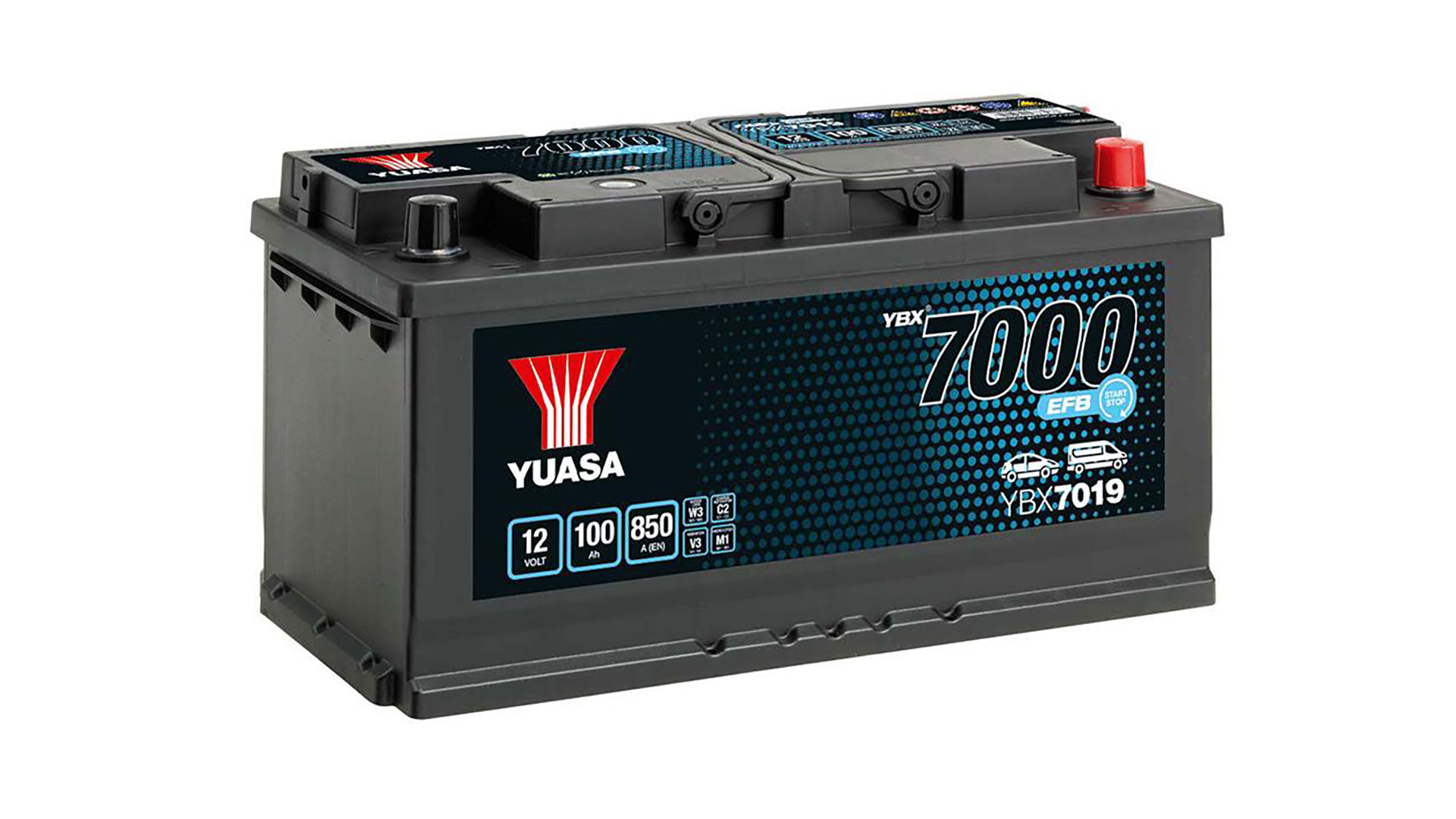 YBX7019 12V 100Ah 850A Yuasa EFB Start Stop Battery