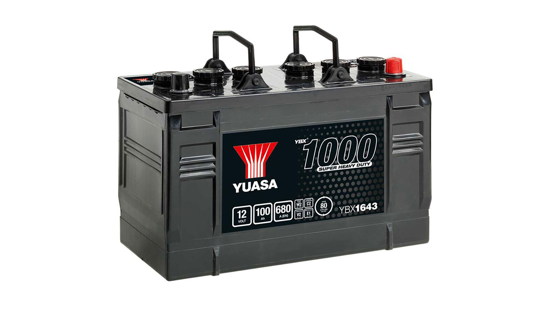  YBX1643 12V 100Ah 680A Yuasa Super Heavy Duty Battery 