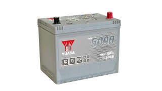 YBX5068 12V 75Ah 650A Yuasa Silver High Performance Battery
