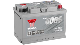 YBX5096 12V 80Ah 740A Yuasa Silver High Performance Battery