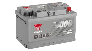 YBX5100 12V 75Ah 710A Yuasa Silver High Performance Battery