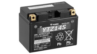 YTZ14S (WC) 12V Yuasa High Performance MF VRLA Battery