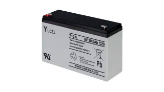 Yuasa 10Ah 6V Sealed Lead Acid Yucel Battery