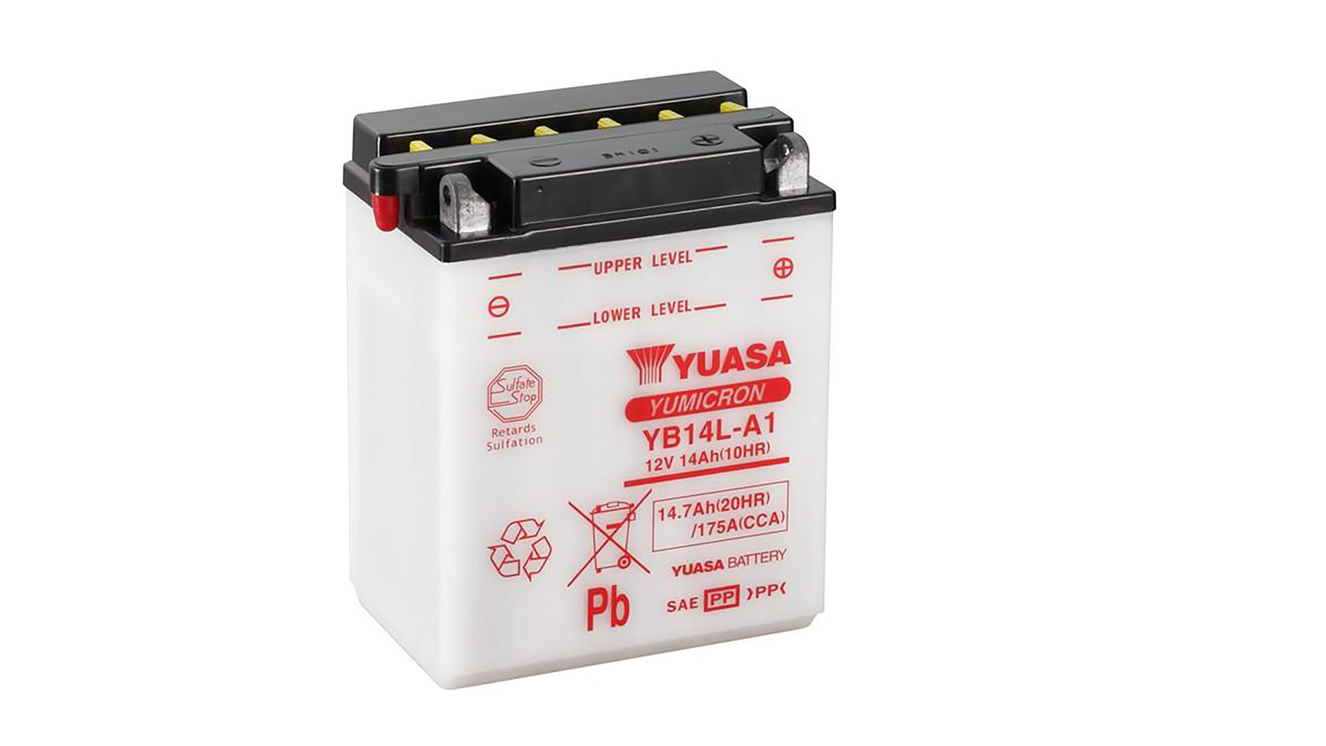  YB14A-A1 (DC) 12V Yuasa YuMicron Battery 