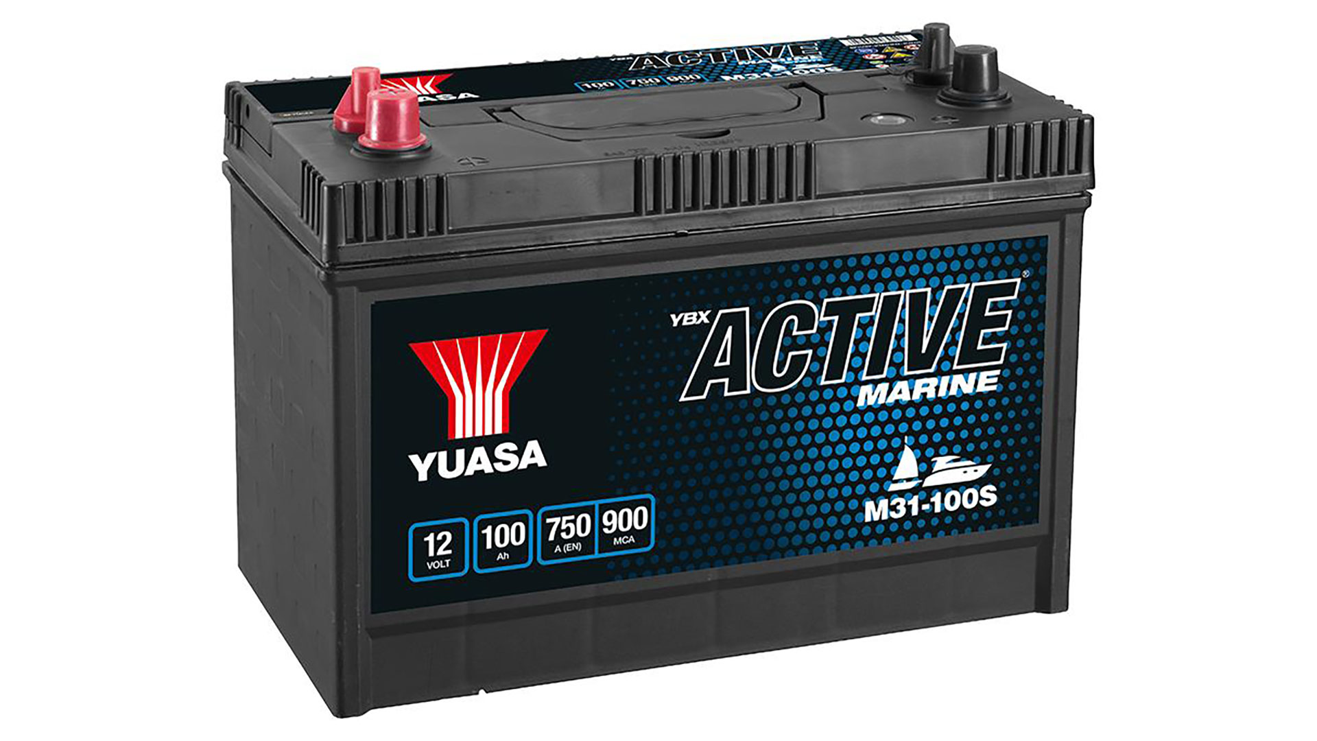 M31-100S 12V 100Ah 750A Yuasa Active Marine Battery