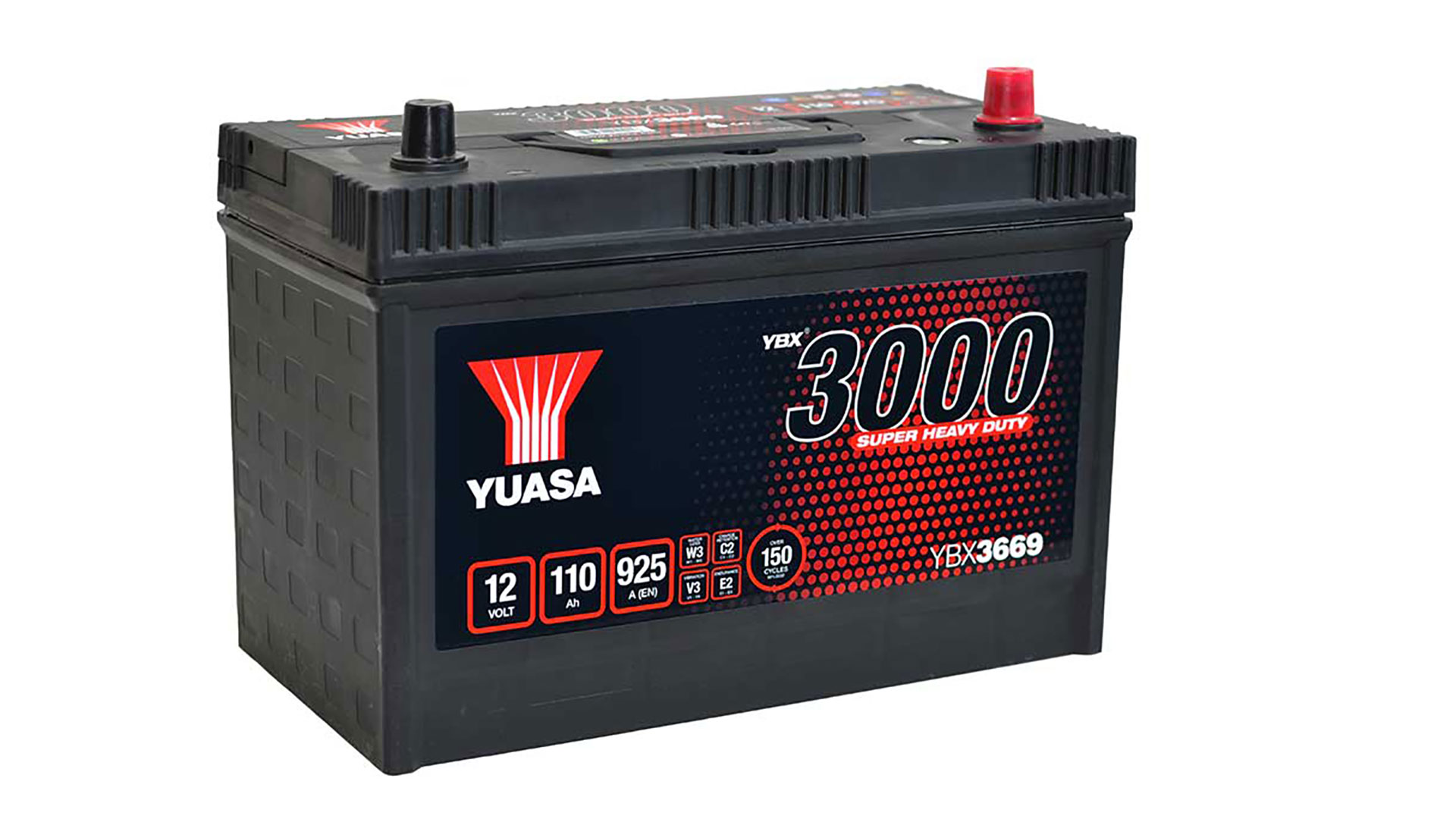  YBX3669 12V 110Ah 925A Yuasa Super Heavy Duty SMF Battery 