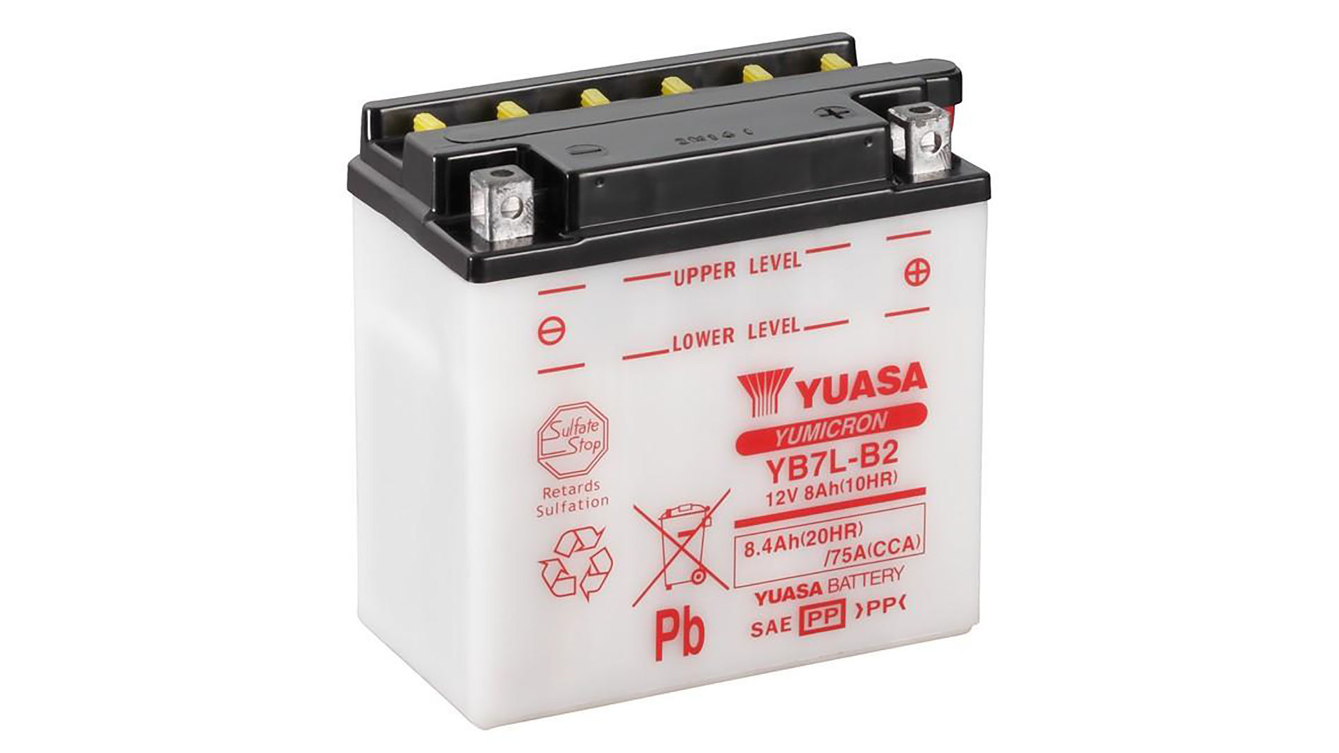  YB7L-B2 (DC) 12V Yuasa YuMicron Battery 