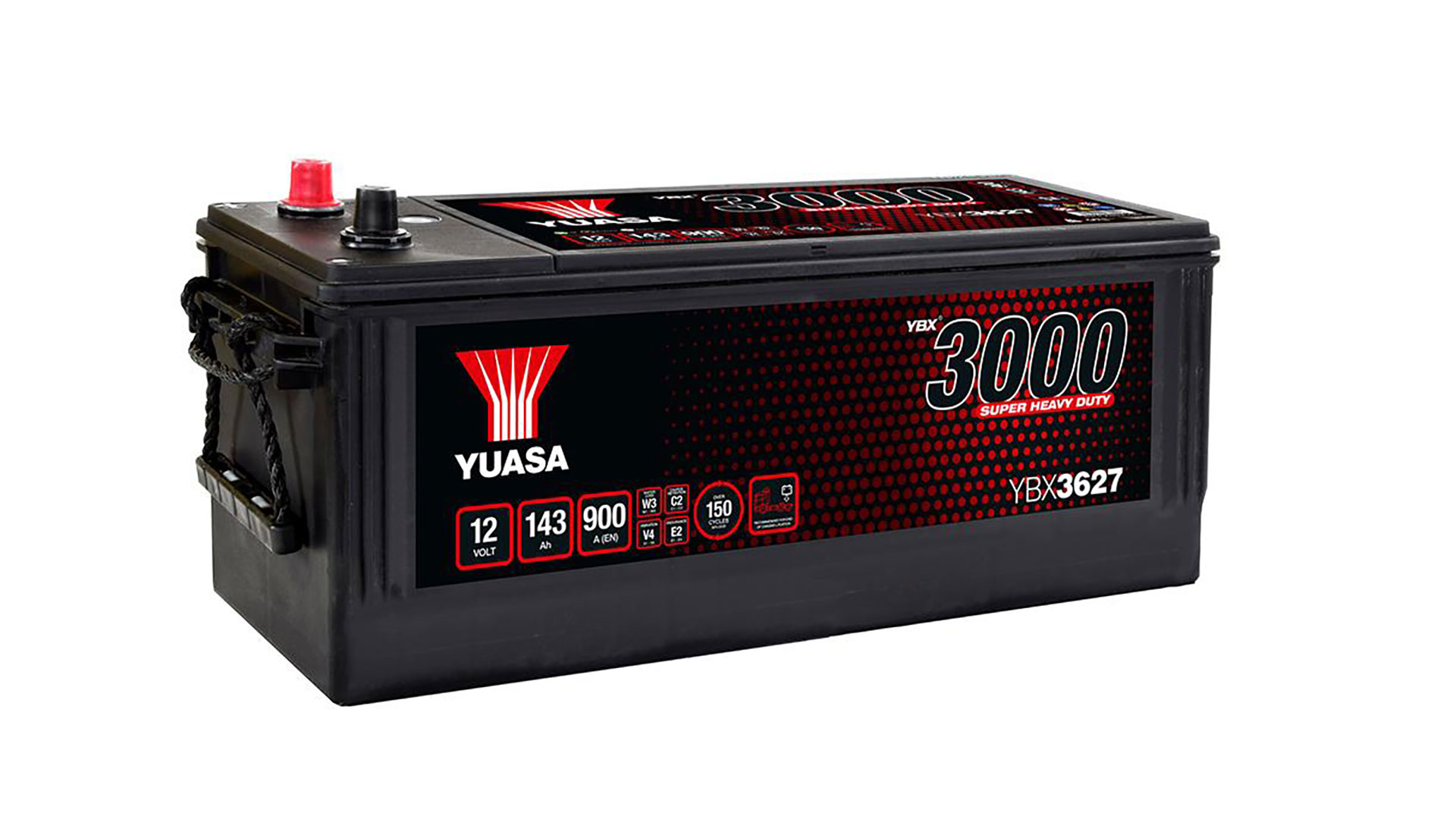  YBX3627 12V 143Ah 900A Yuasa Super Heavy Duty SMF Battery 