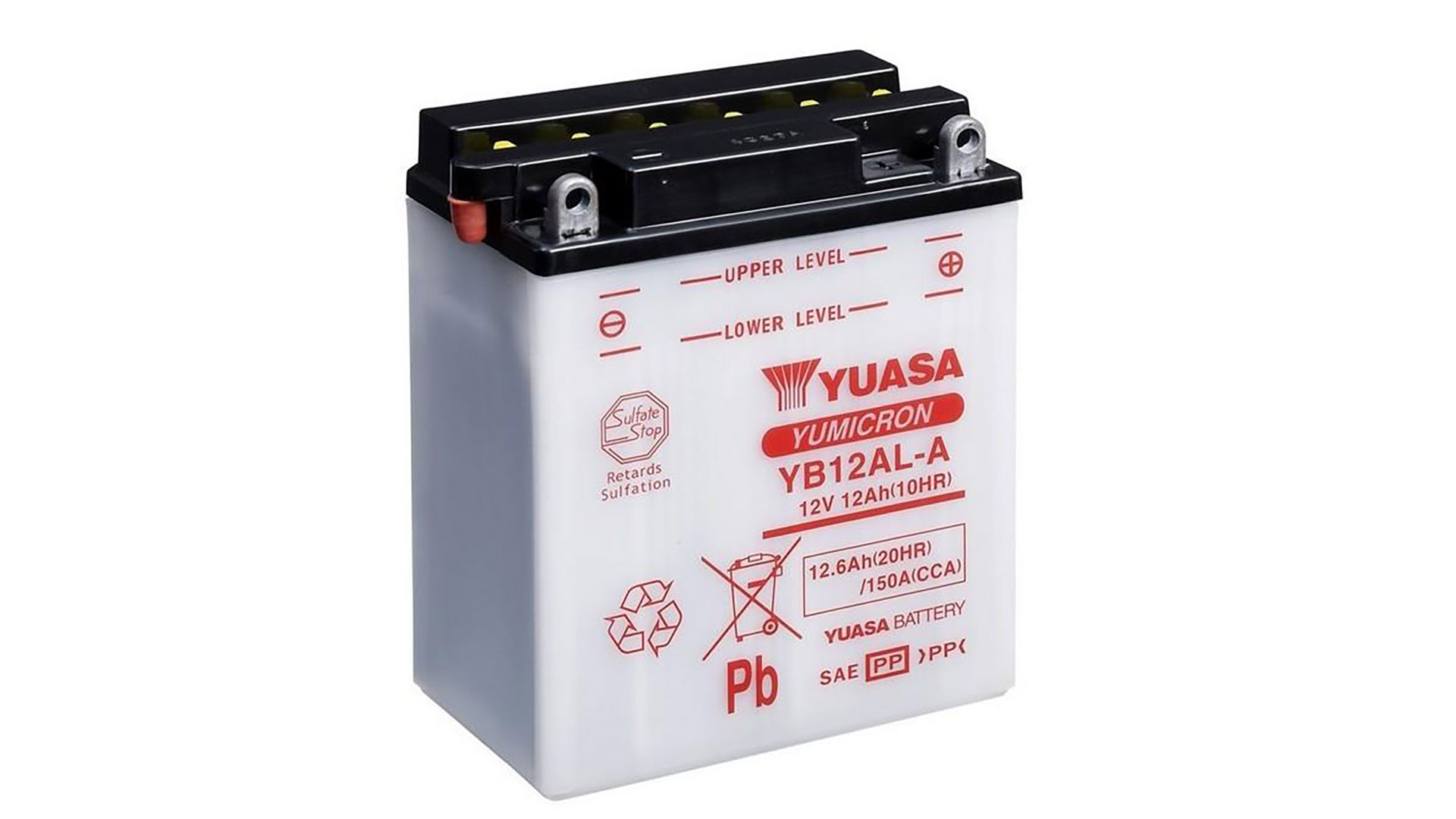  YB12AL-A (DC) 12V Yuasa YuMicron Battery 