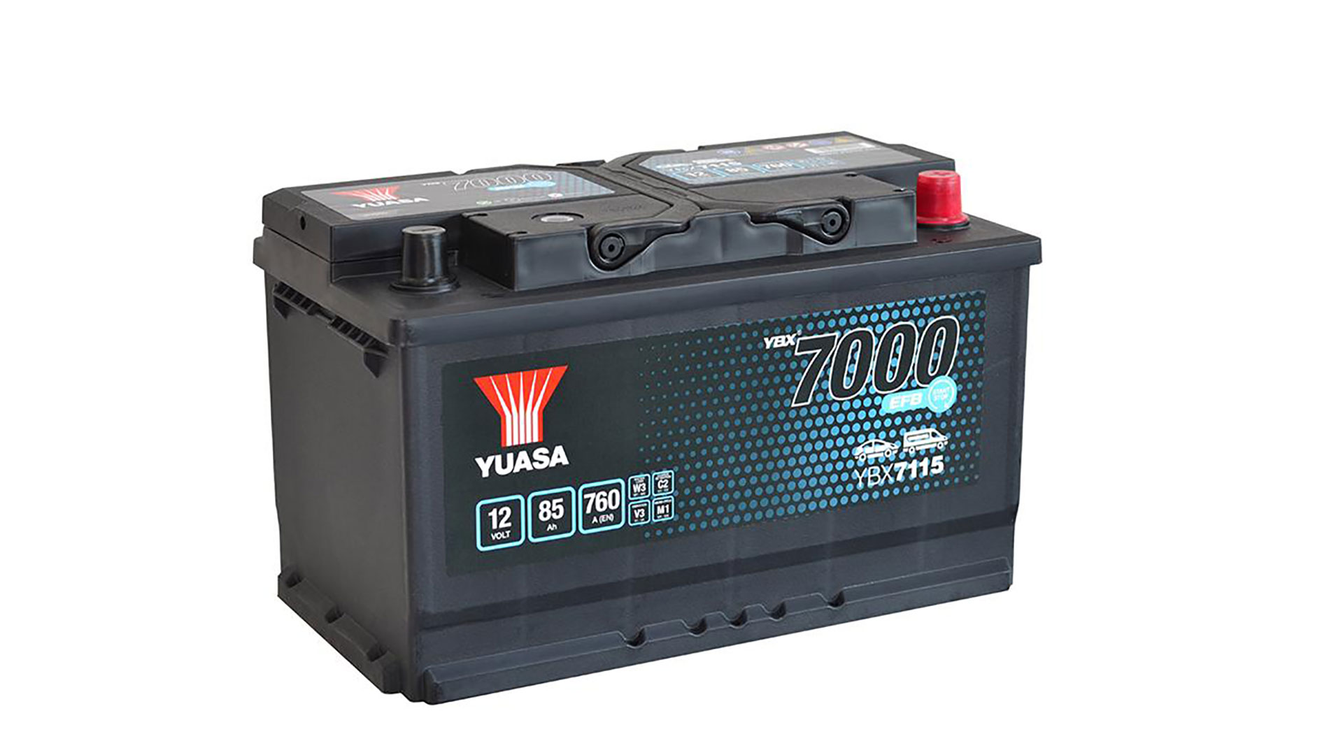  YBX7115 12V 85Ah 760A Yuasa EFB Start Stop Battery 