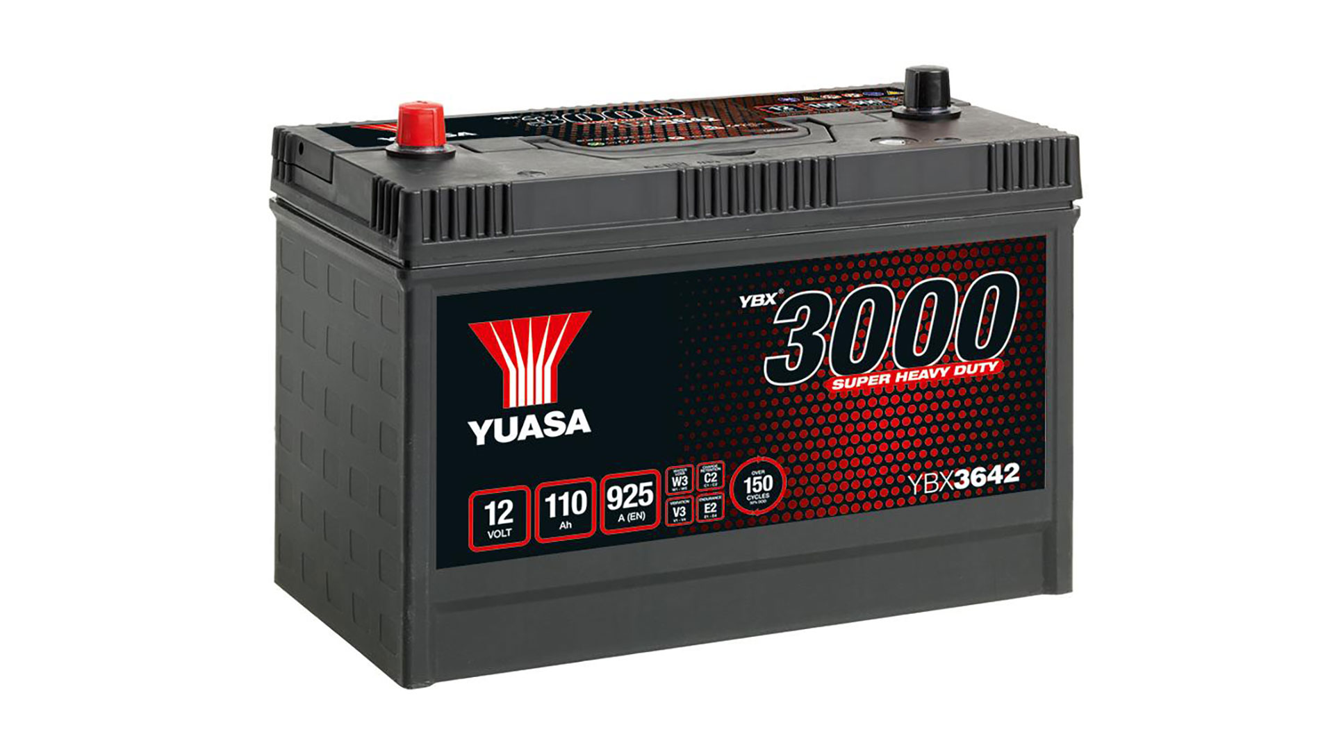  YBX3642 12V 110Ah 925A Yuasa Super Heavy Duty SMF Battery 