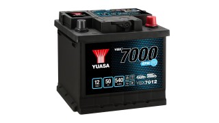 YBX7012 12V 50Ah 540A Yuasa EFB Start Stop Battery