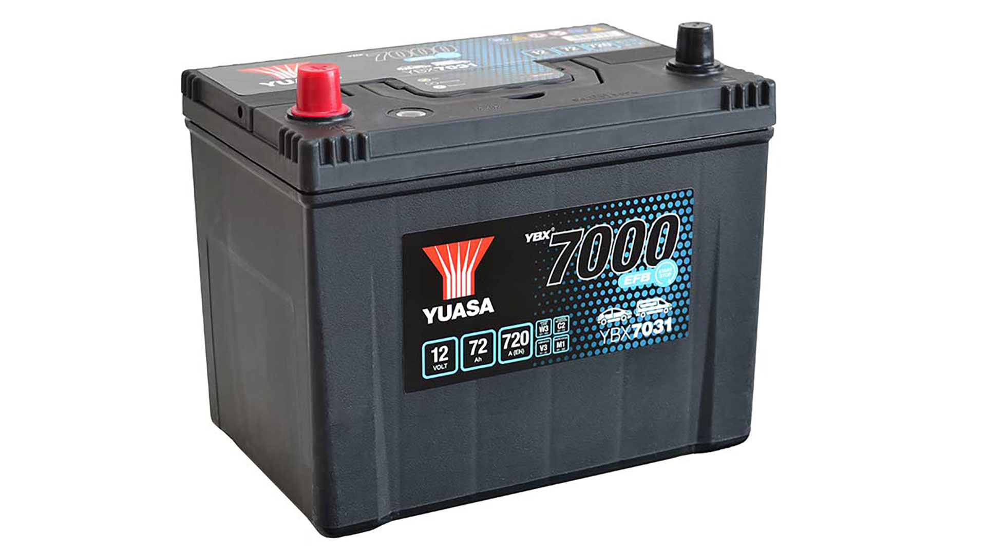  YBX7031 (S95R) 12V 72Ah 720A Yuasa EFB Start Stop Battery 