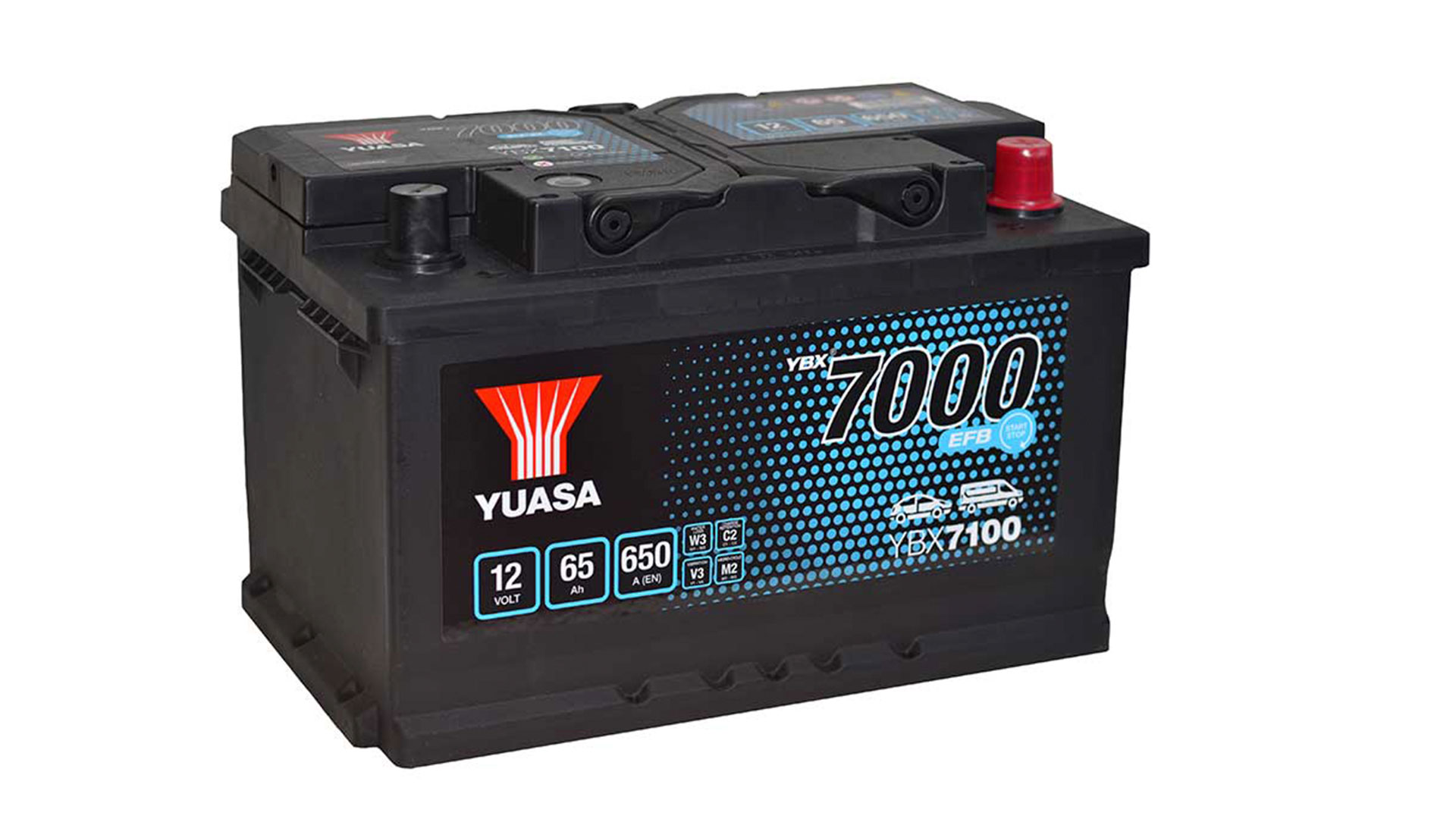  YBX7100 12V 65Ah 650A Yuasa EFB Start Stop Battery 