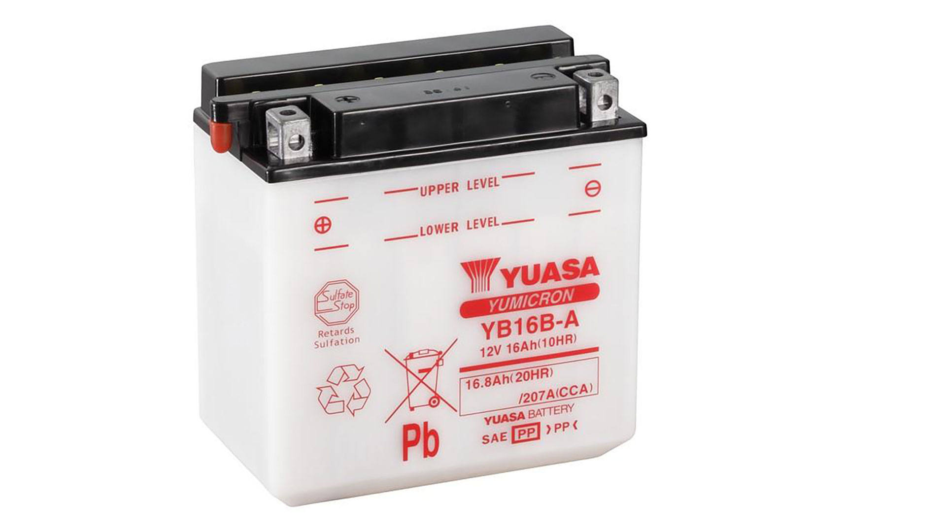  YB16B-A (DC) 12V Yuasa YuMicron Battery 