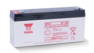 NP3-6 (6V 3Ah) Yuasa General Purpose VRLA Battery