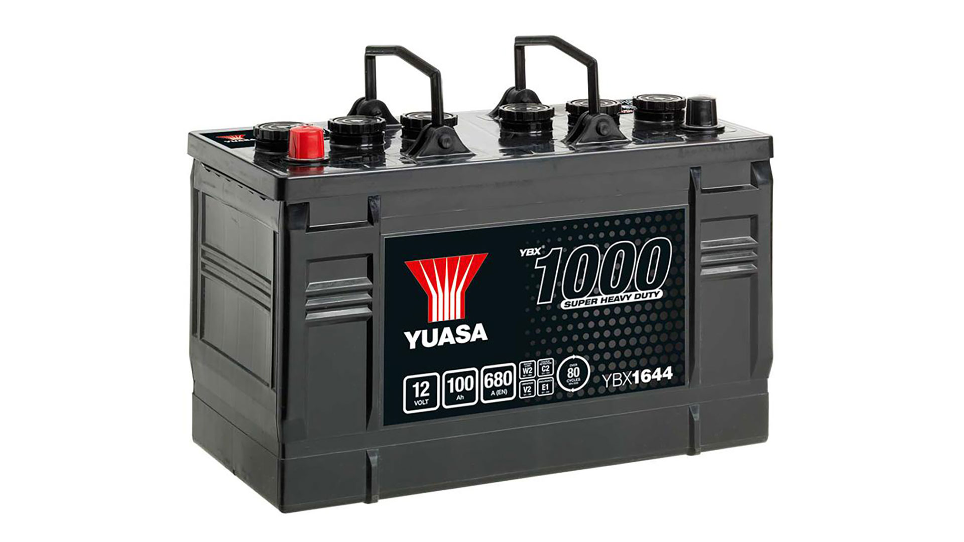  YBX1644 12V 100Ah 680A Yuasa Super Heavy Duty Battery 